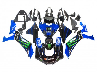 Carena Moto Yamaha YZF 1000 R1 2020-2025 - Blu Nero Verde Nero ENEOS Mostro Sconto