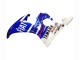 Carena Moto Yamaha YZF R6S 2006-2009 - Bianco Blu Fiat Motul Kastinee
