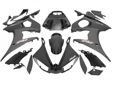Carena Moto Yamaha YZF R6S 2006-2009 - Nero Lucido Nero Opaco Sconto