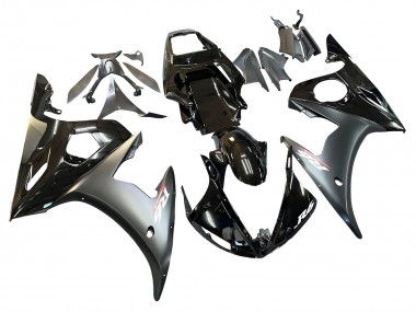 Carena Moto Yamaha YZF R6S 2006-2009 - Nero Lucido Nero Opaco Oro Camaleonte Sconto