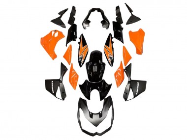 Carena Moto Kawasaki Z1000 2010-2013 - Arancia Nero Lucido Sconto