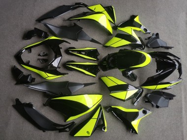 Carena Moto Kawasaki Z800 2013-2018 - Nero Lucido Neon Giallo Sconto