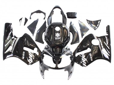 Carena Moto Kawasaki ZX12R 2000-2001 - Nero Lucido Bianco Elf Nevicare Sconto
