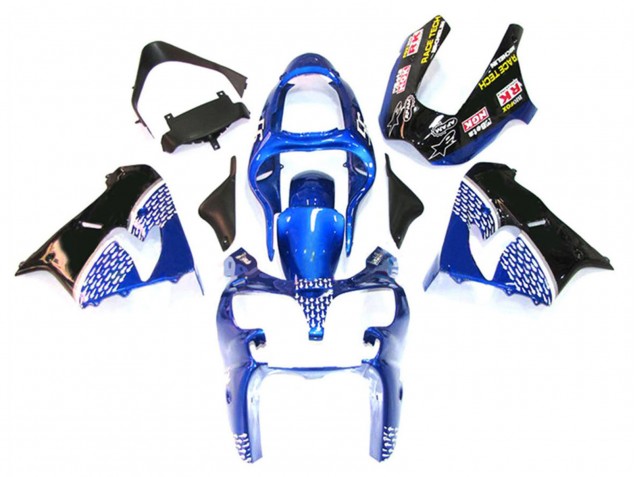 Carena Moto Kawasaki ZX9R 2000-2001 - Blu Bianco Nero