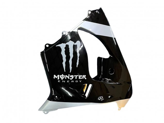 Carena Moto Kawasaki ZX9R 2002-2003 - Argento Nero Lucido Mostro Elf