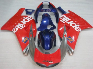 Carena Moto Aprilia RS250 1995-1997 - Rosso Argento Blu Bianco Sconto