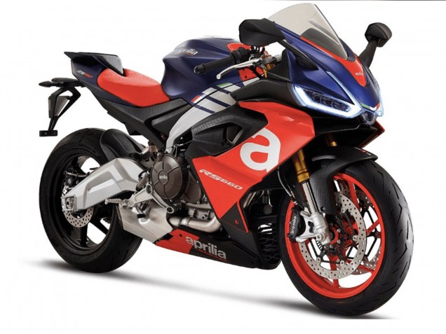 Carena Moto Aprilia RS660 2020-2024 - Blu Opaco Rosso Argento