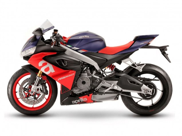 Carena Moto Aprilia RS660 2020-2024 - Blu Opaco Rosso Argento