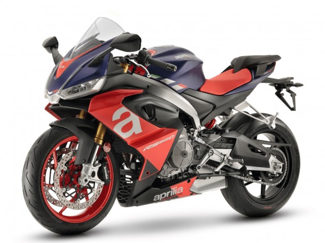 Carena Moto Aprilia RS660 2020-2024 - Blu Opaco Rosso Argento
