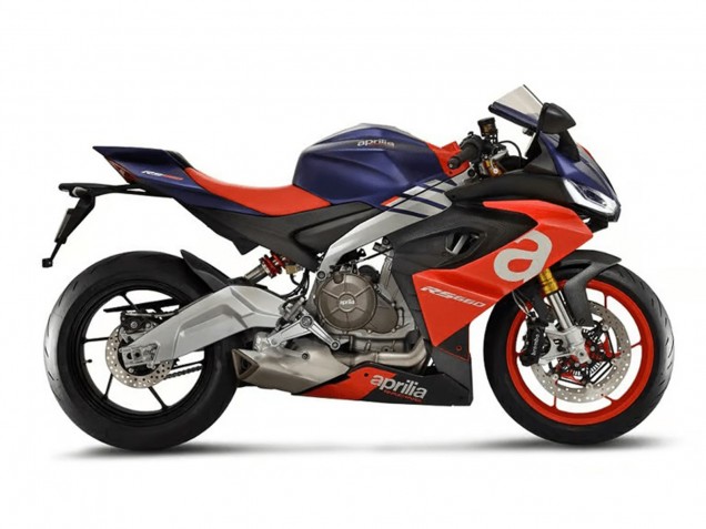 Carena Moto Aprilia RS660 2020-2024 - Blu Opaco Rosso Argento