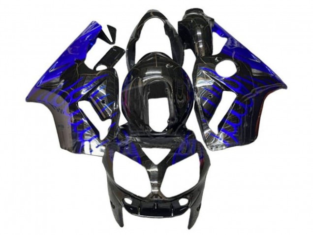 Carena Moto Kawasaki ZX12R 2002-2006 - Nero Lucido Blu Fiamma