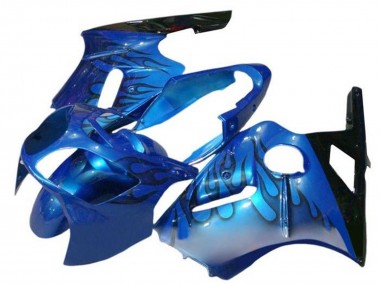 Carena Moto Kawasaki ZX12R 2002-2006 - Blu Fiamma Nero Sconto
