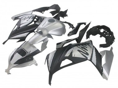 Carena Moto Kawasaki EX300 2013-2024 - Argento Nero Sconto