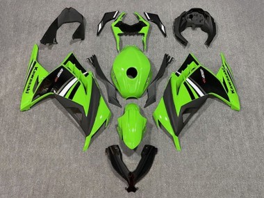 Carena Moto Kawasaki EX300 2013-2017 - Verde Bianco Nero Banda Sconto