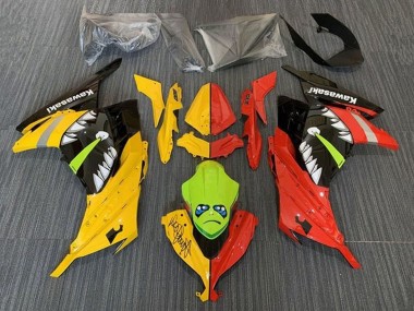 Carena Moto Kawasaki EX300 2013-2024 - Giallo Rosso Verde Squalo Sconto