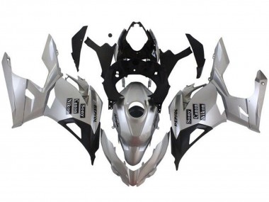 Carena Moto Kawasaki Ninja 400 2018-2024 - Argento Nero Repsol Sconto