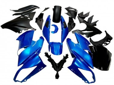 Carena Moto Kawasaki Ninja 650 EX650 2009-2011 - Blu Nero Opaco Sconto