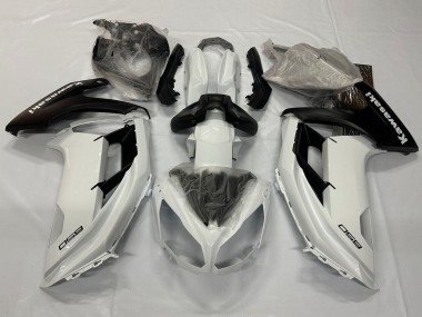 Carena Moto Kawasaki Ninja 650 EX650 2012-2016 - Bianco Perla Nero Opaco Sconto