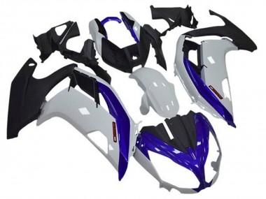 Carena Moto Kawasaki Ninja 650 EX650 2012-2016 - Bianco Blu Nero Opaco Sconto