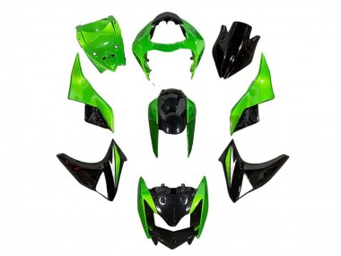 Carena Moto Kawasaki Z1000 2007-2009 - Verde Nero Lucido Sconto