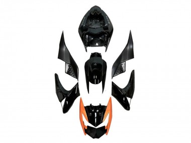 Carena Moto Kawasaki Z1000 2007-2009 - Nero Lucido Arancia Sconto