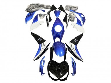 Carena Moto Kawasaki Z1000 2014-2019 - Blu Bianco Nero Lucido Sconto
