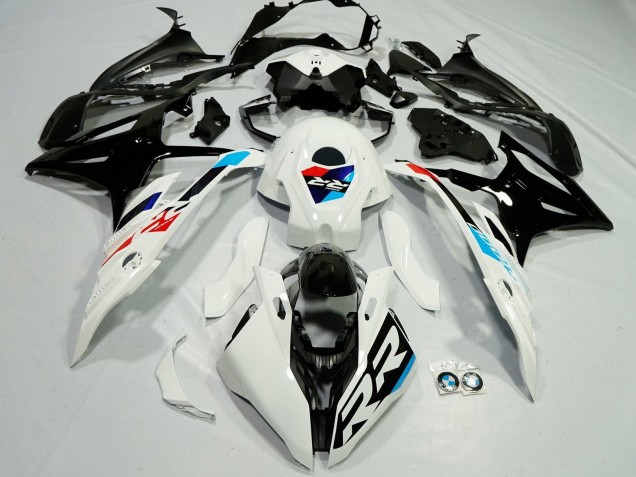 Carena Moto BMW S1000RR 2023-2024 - Bianco Azzurro Chiaro Rosso Nero Lucido
