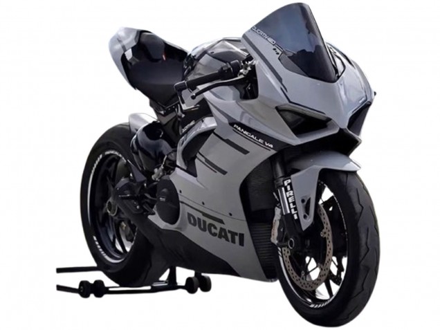 Carena Moto Ducati Panigale V4 V4S 2018-2019 - Grigio Nero