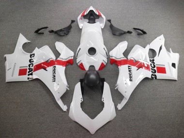 Carena Moto Ducati Panigale V4 V4S 2020-2021 - Bianco Rosso Banda Sconto
