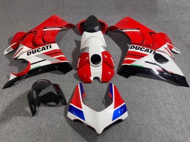 Carena Moto Ducati Panigale V4 V4S 2020-2021 - Bianco Rosso Blu Nero Lucido Sconto