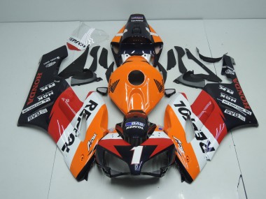 Carena Moto Honda CBR1000RR 2004-2005 - Arancia Bianco Rosso Nero Lucido Repsol RCV 1 Sconto