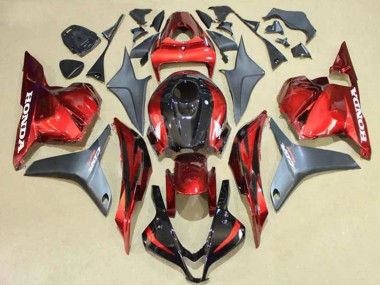 Carena Moto Honda CBR600RR 2009-2012 - Argento Rosso Nero Lucido Sconto