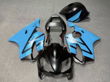 Carena Moto Honda CBR600 F4i 2001-2003 - Azzurro Chiaro Nero Opaco Sconto