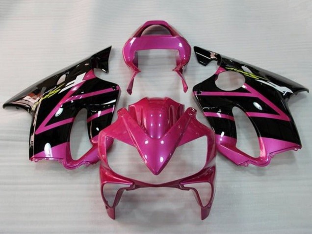 Carena Moto Honda CBR600 F4i 2001-2003 - Rosa Nero Lucido Banda