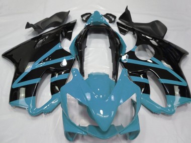 Carena Moto Honda CBR600 F4i 2004-2007 - Azzurro Chiaro Nero Lucido Sconto