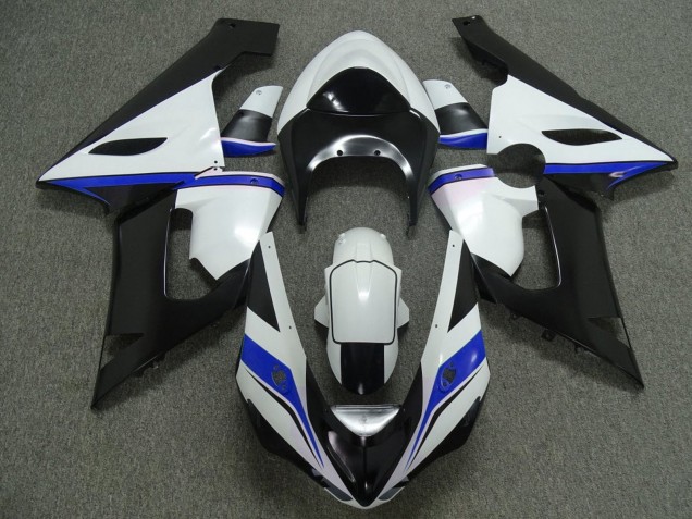 Carena Moto Kawasaki ZX6R 2005-2006 - Bianco Nero Blu