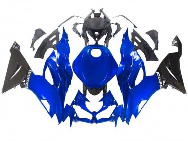 Carena Moto Kawasaki ZX6R 2019-2022 - Blu Nero Lucido Sconto