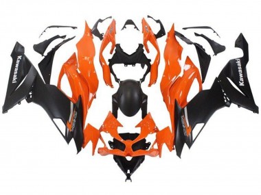 Carena Moto Kawasaki ZX6R 2019-2022 - Arancia Nero Opaco Sconto