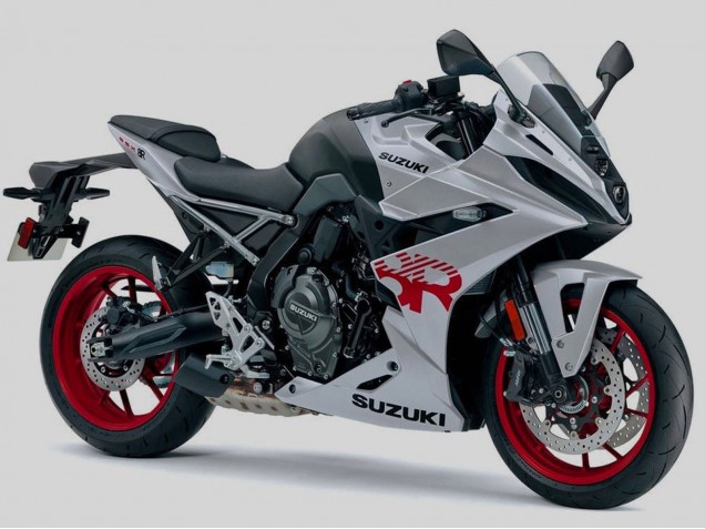 Carena Moto Suzuki GSX8R 2024-2025 - Argento Nero Rosso