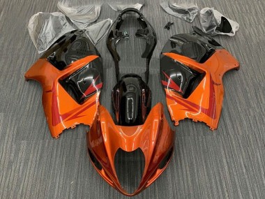 Carena Moto Suzuki GSXR 1300 Hayabusa 1996-2007 - Arancia Nero Rosso Sconto
