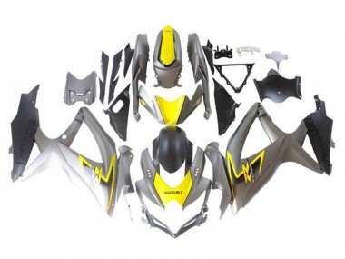 Carena Moto Suzuki GSXR 600 / GSXR 750 2008-2010 - Argento Giallo Nero Sconto