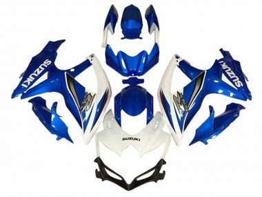 Carena Moto Suzuki GSXR 600 / GSXR 750 2008-2010 - Bianco Blu Argento Sconto
