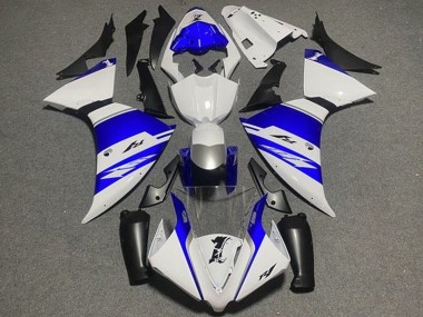 Carena Moto Yamaha YZF 1000 R1 2012-2014 - Bianco Blu Nero Argento Banda Sconto