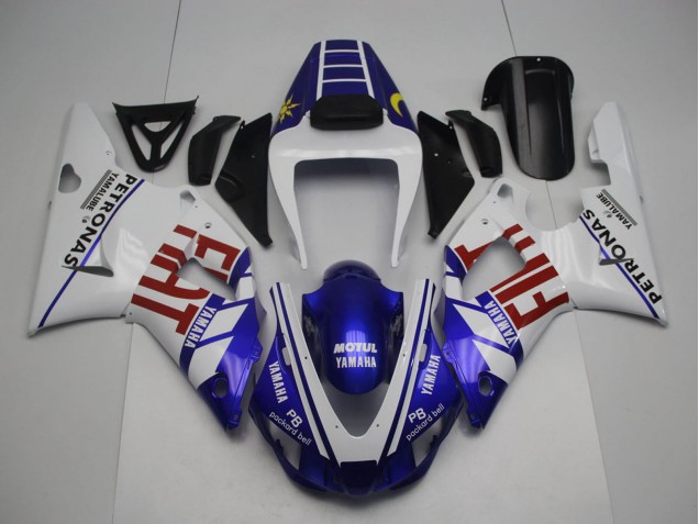 Carena Moto Yamaha YZF 1000 R1 1998-1999 - Bianco Blu Rosso Giallo Fiat Petronas Motul