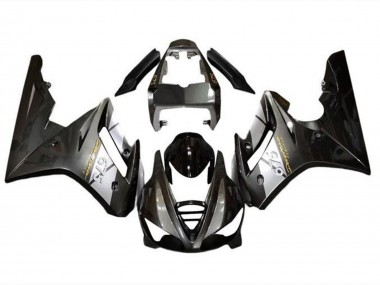 Carena Moto Triumph Daytona 675 Triple 2009-2012 - Argento Nero Lucido Sconto