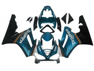 Carena Moto Triumph Daytona 675 Triple 2009-2012 - Blu Verde Acqua Nero Lucido Sconto