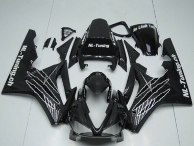 Carena Moto Triumph Daytona 675 Triple 2009-2012 - Nero Lucido Bianco Claw Sconto