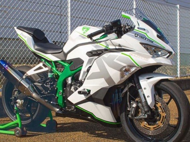 Carene Moto Kawasaki ZX4R ZX-4RR 2019-2026 - Bianco Argento Verde