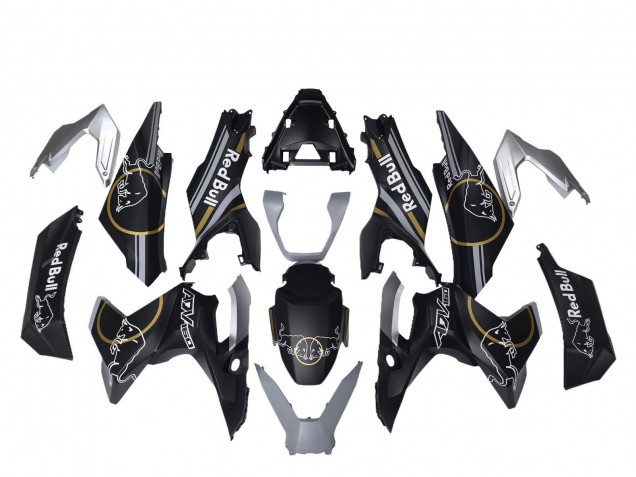 Carena Moto Honda ADV160 2022-2024 - Nero Opaco Oro Red Bull