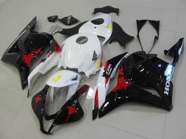 Kit Carena Moto Completo Honda CBR600RR 2009-2012 - Bianco Rosso Nero Lucido Sconto